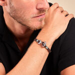 Bracelet Malo Acier Blanc - Bracelets cordon Homme | Histoire d&rsquo;Or