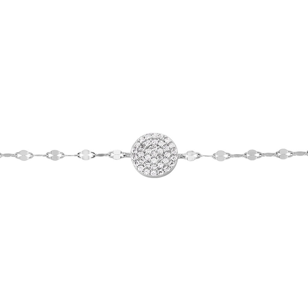 Bracelet Argent Blanc Turin Oxydes De Zirconium - Bracelets Femme | Histoire d’Or