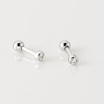 Boucles D'oreilles Puces Anani Argent Blanc Oxyde De Zirconium - Boucles d'oreilles fantaisie Femme | Histoire d&rsquo;Or