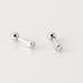 Boucles D'oreilles Puces Anani Argent Blanc Oxyde De Zirconium - Boucles d'oreilles fantaisie Femme | Histoire d’Or