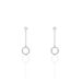Boucles D'oreilles Pendantes Lim Or Blanc Oxyde De Zirconium - Boucles d'oreilles pendantes Femme | Histoire d’Or