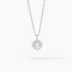 Collier Princess Argent Blanc Oxyde De Zirconium - Colliers fantaisie Femme | Histoire d&rsquo;Or