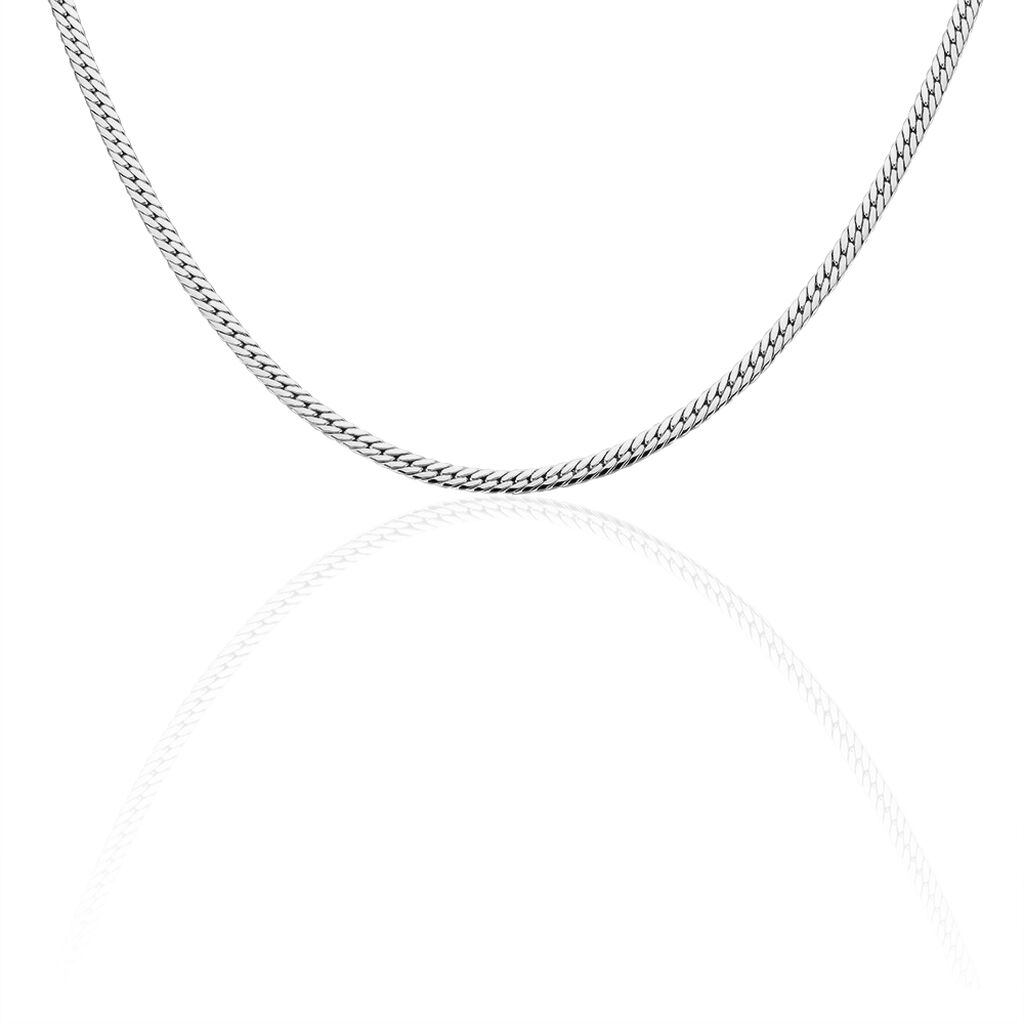 Collier Izel Maille Anglaise Or Blanc - Chaines Femme | Histoire d’Or
