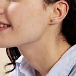 Boucles D'oreilles Puces Franzine Coquillage Or Jaune - Clous d'oreilles Femme | Histoire d&rsquo;Or