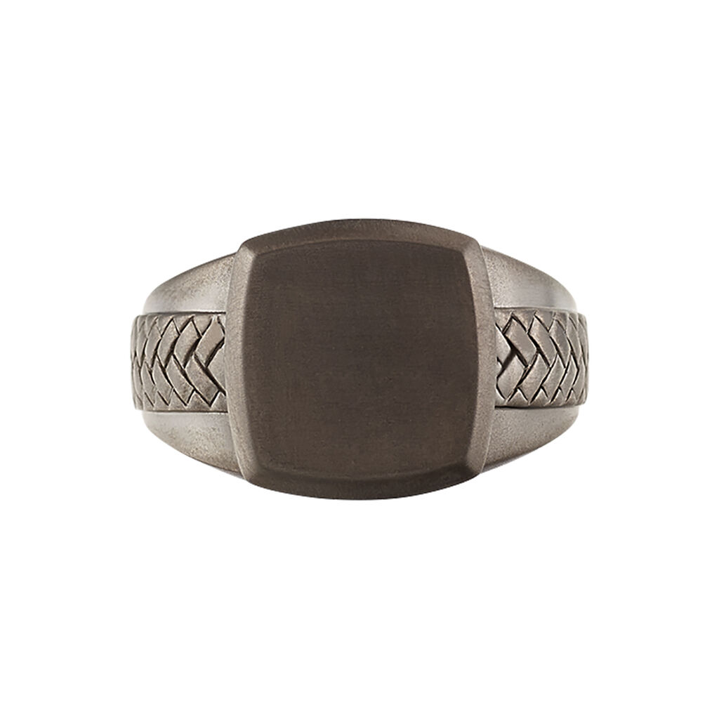 Bague Argent Noir - Bagues Homme | Histoire d&rsquo;Or