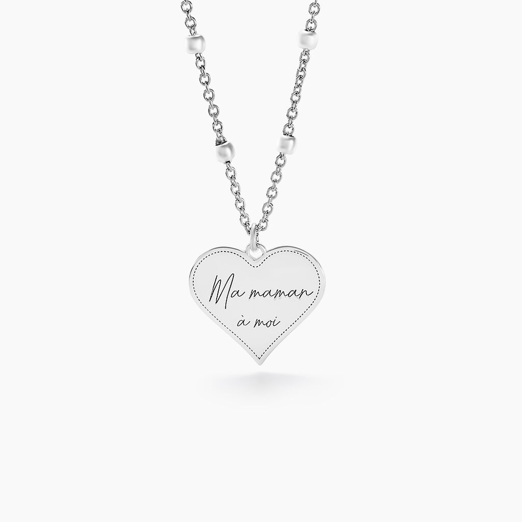 Collier Argent Blanc Valerien - Colliers fantaisie Femme | Histoire d’Or