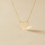 Collier Helenia Coeur Gravable Or Jaune - Cadeaux de naissance Enfant | Histoire d&rsquo;Or