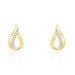 Boucles D'oreilles Puces Goccie Or Jaune Diamant - Clous d'oreilles Femme | Histoire d’Or