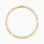 Bracelet Cameo Maille Altern&eacute;e 1/3 Or Jaune - Bracelets cha&icirc;ne Homme | Histoire d&rsquo;Or