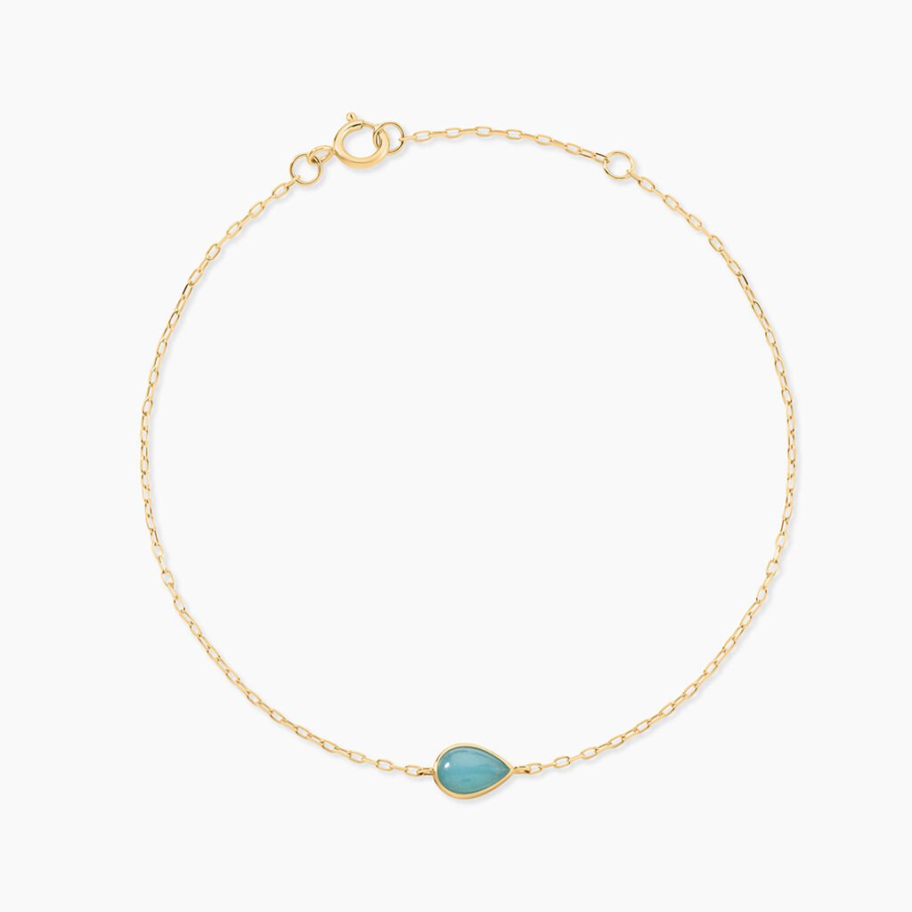 Bracelet Ondée Or Jaune Amazonite - Bracelets Femme | Histoire d’Or