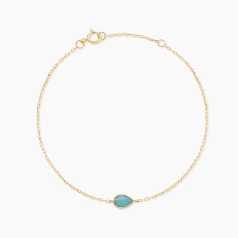 Bracelet Ondée Or Jaune Amazonite - Bracelets Femme | Histoire d’Or