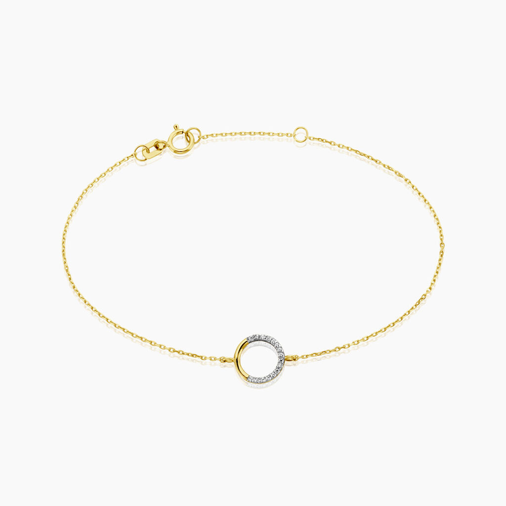 Bracelet Cajsa Or Jaune Oxyde De Zirconium - Bracelets Femme | Histoire d’Or