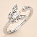 Bague Alill Argent Blanc Oxyde De Zirconium - Bagues solitaires Femme | Histoire d&rsquo;Or