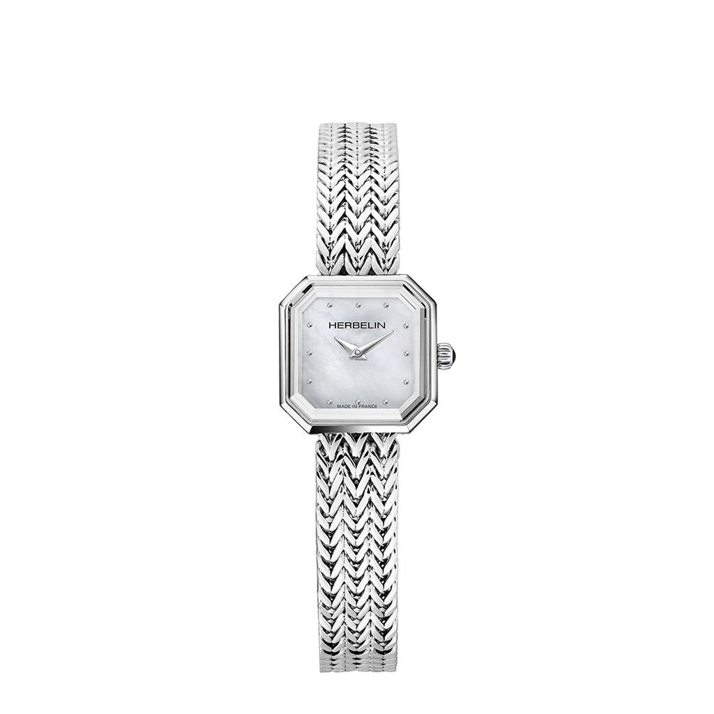 Montre Herbelin Octogone Nacre Blanche - Montres Femme | Histoire d’Or