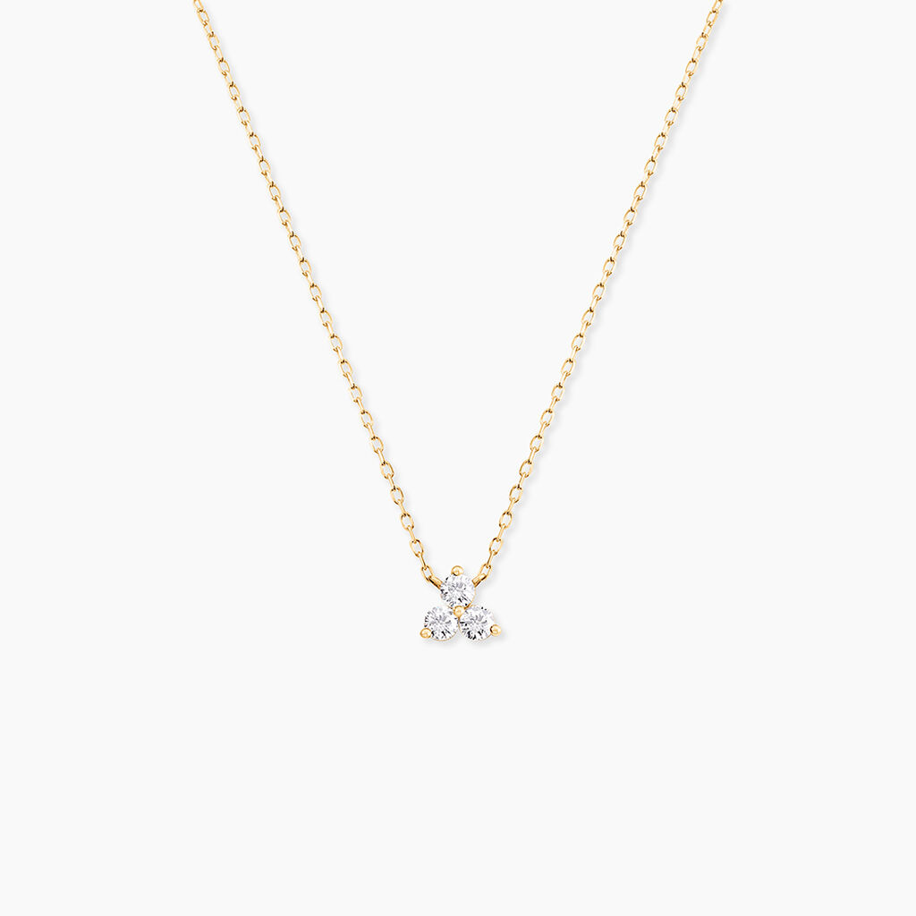 Collier Usoa Or Jaune Diamant Synthétique - Nouveautés Femme | Histoire d’Or