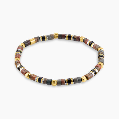 Bracelet Naturel Autres Tricolore Oeil De Tigre - Bracelets Homme | Histoire d&rsquo;Or