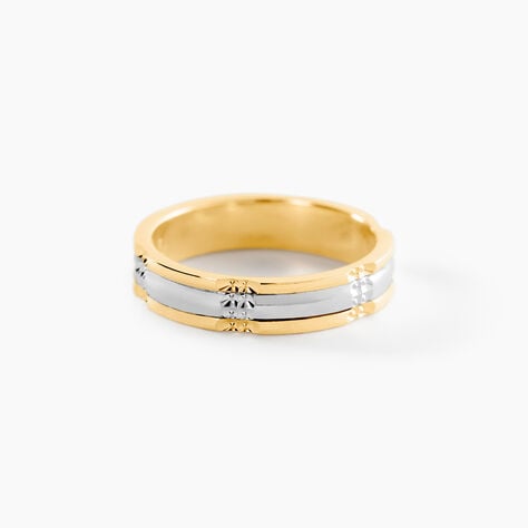 Alliance Marvin Demi Jonc Classique Or Bicolore - Alliances Unisex | Histoire d&rsquo;Or