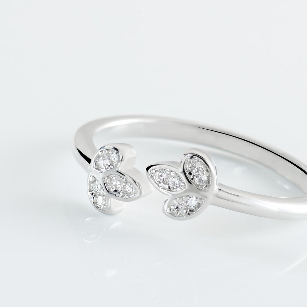 Bague Menades Argent 925/1000 Oxyde De Zirconium - Bagues avec pierre Femme | Histoire d’Or