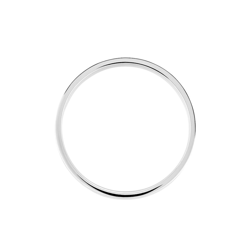 Alliance Fantaisie Diamantee Ruban Plat Or Blanc - Alliances Femme | Histoire d’Or