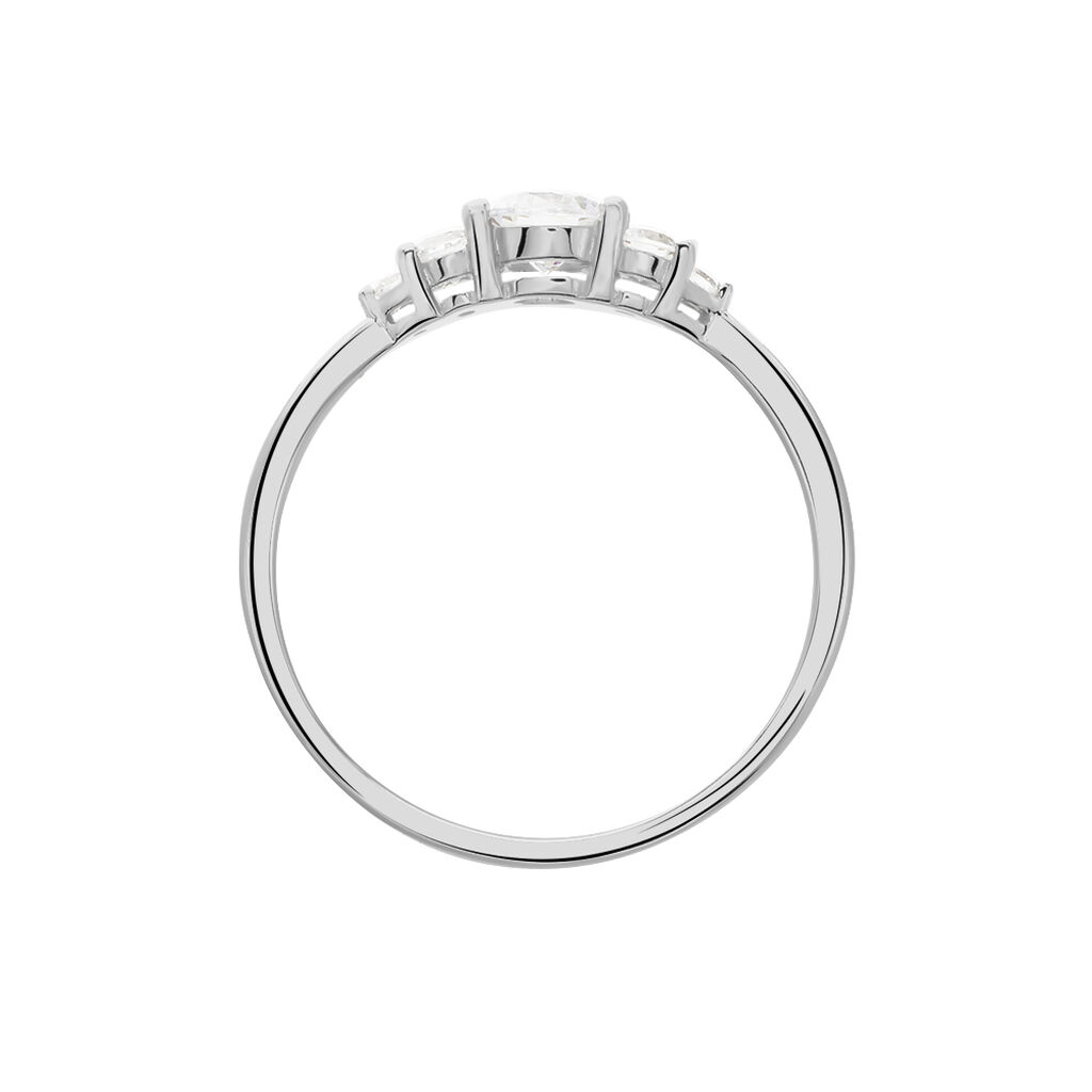 Bague Maiwen Argent Blanc Oxyde De Zirconium - Bagues solitaires Femme | Histoire d&rsquo;Or