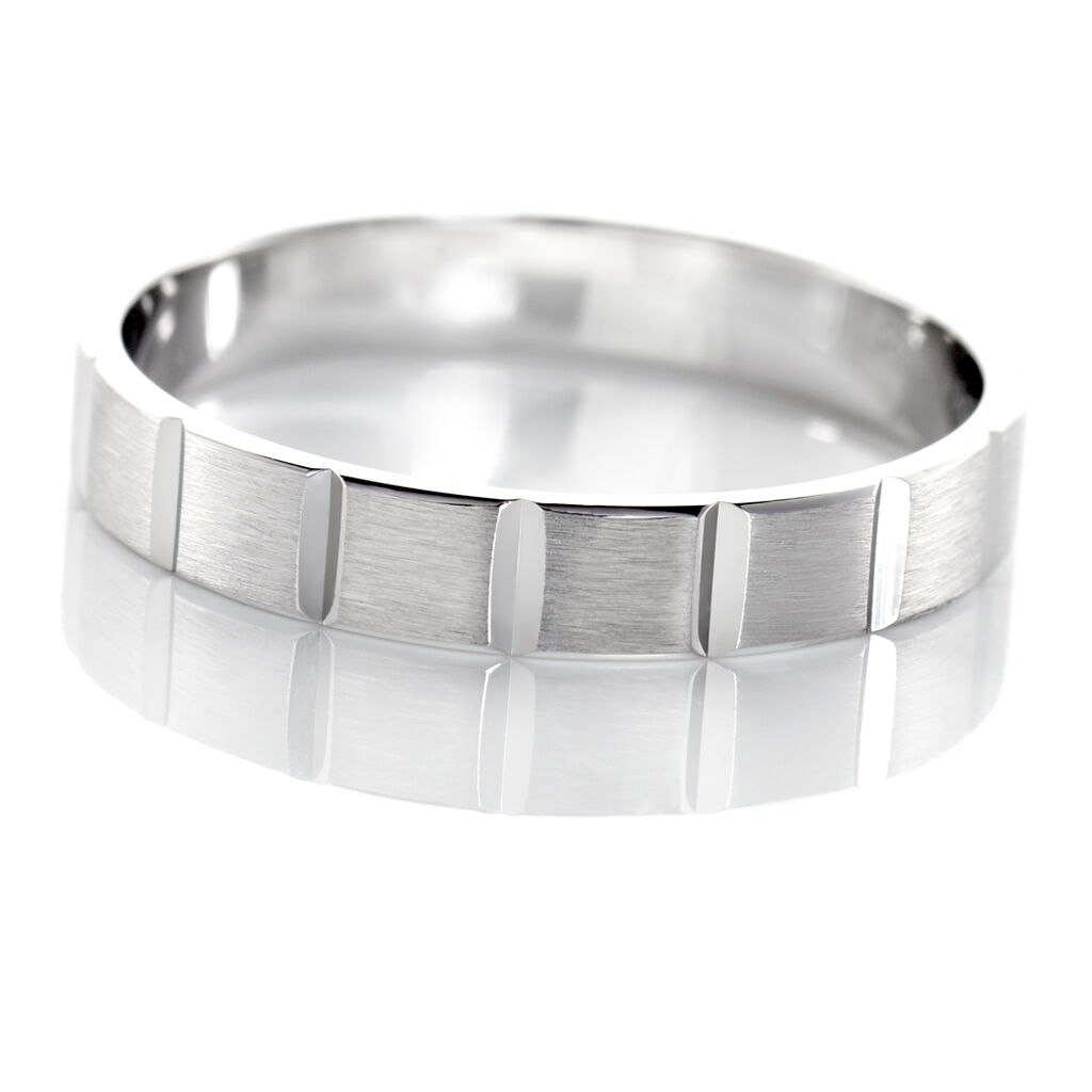 Alliance Corenthin Argent - Alliances Homme | Histoire d’Or