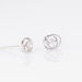 Boucles D'oreilles Puces Nid D'amour Or Blanc Diamant - Clous d'oreilles Femme | Histoire d’Or