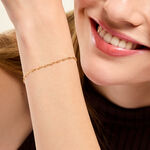 Bracelet Annette Acier Jaune - Bracelets cha&icirc;ne Femme | Histoire d&rsquo;Or