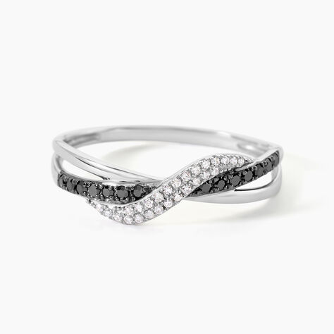 Bague Valencia Or Blanc Diamant - Bagues avec pierre Femme | Histoire d&rsquo;Or