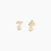 Boucles D'Oreilles Puces Hopcyn Or Jaune Oxyde De Zirconium - Clous d'oreilles Femme | Histoire d’Or