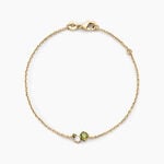 Bracelet Sharleen Plaqu&eacute; Or Jaune Oxyde De Zirconium - Bracelets Femme | Histoire d&rsquo;Or