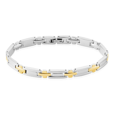 Bracelet Pierre Acier Bicolore - Bracelets Homme | Histoire d’Or