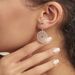 Boucles D'oreilles Pendantes Lauretta Argent Blanc - Boucles d'oreilles fantaisie Femme | Histoire d’Or