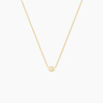 Collier Fenton Or Jaune Oxyde De Zirconium - Colliers Famille | Histoire d&rsquo;Or