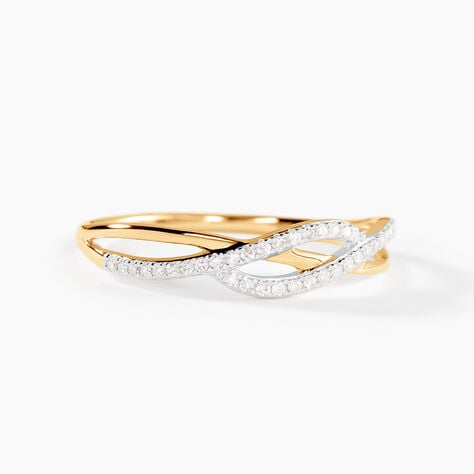Bague Ursulla Or Jaune Diamant - Bagues avec pierre Femme | Histoire d&rsquo;Or