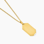 Collier Alessio Acier Jaune - Colliers fantaisie Homme | Histoire d&rsquo;Or