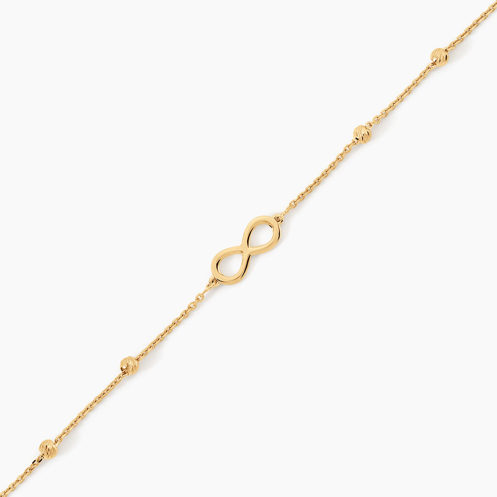 Bracelet Mimy Argent Dor&eacute; A L'Or 750/1000 - F&ecirc;te des m&egrave;res Femme | Histoire d&rsquo;Or