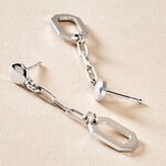 Boucles D'oreilles Pendantes Soho Argent Blanc - Boucles d'oreilles fantaisie Femme | Histoire d&rsquo;Or