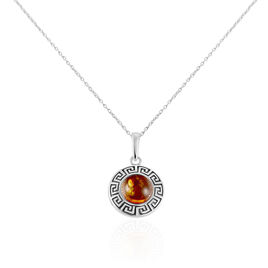 Collier Argent Blanc Vieilli Adar Ambre - Colliers fantaisie Femme | Histoire d’Or