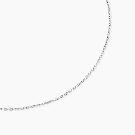 Chaîne Claudine Maille Forçat Argent Blanc - Chaines Femme | Histoire d’Or