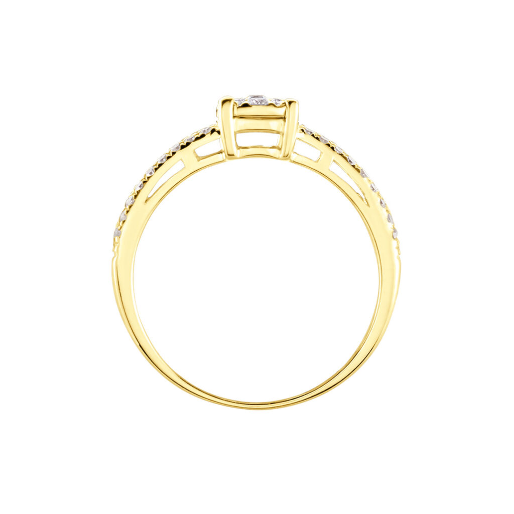 Bague Or Jaune Julia Diamants - Bagues avec pierre Femme | Histoire d’Or