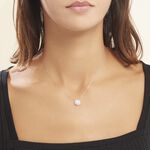 Collier Or Blanc Nawra Diamants Synth&eacute;tiques - Colliers Femme | Histoire d&rsquo;Or