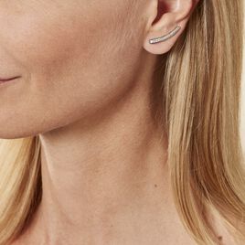 Bijoux D'oreilles Argent Blanc Solvic Oxydes De Zirconium - Boucles d'oreilles fantaisie Femme | Histoire d’Or