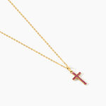 Pendentif Or Jaune Rubis - Pendentifs Communion Femme | Histoire d&rsquo;Or