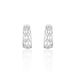 Créoles Sybilles Argent Blanc - Boucles d'oreilles créoles Femme | Histoire d’Or