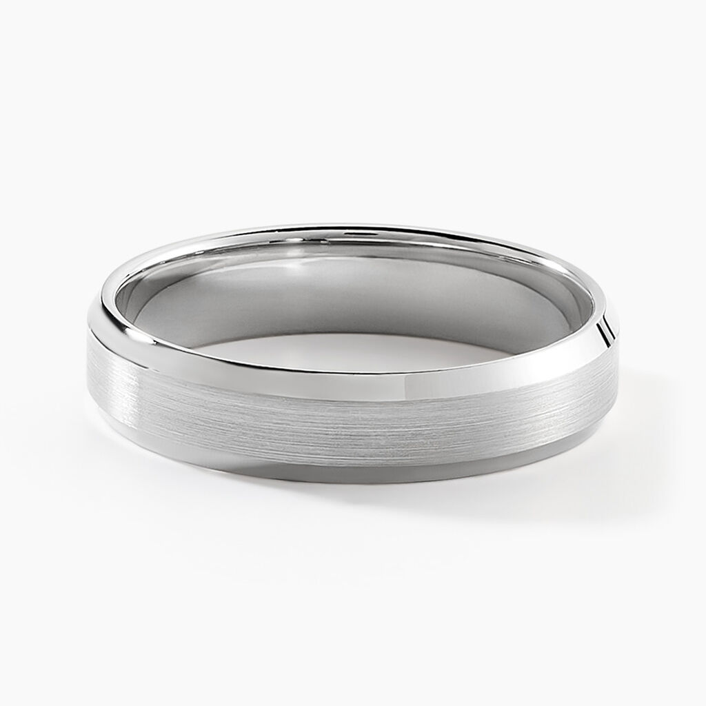 Alliance Berit Palladium Ruban Biseaut&eacute; - Alliances Unisex | Histoire d&rsquo;Or