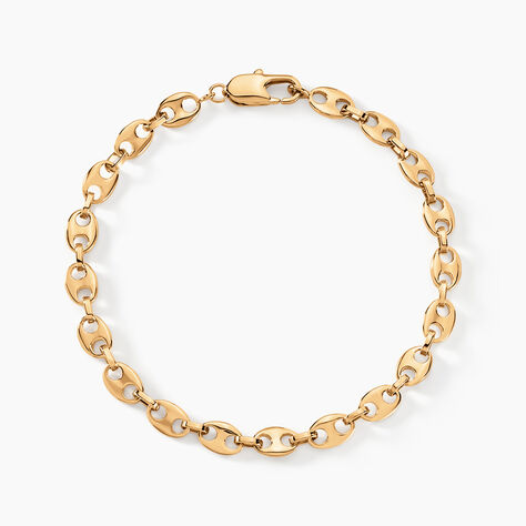 Bracelet William Plaqu&eacute; Or Jaune - Bracelets cha&icirc;ne Homme | Histoire d&rsquo;Or