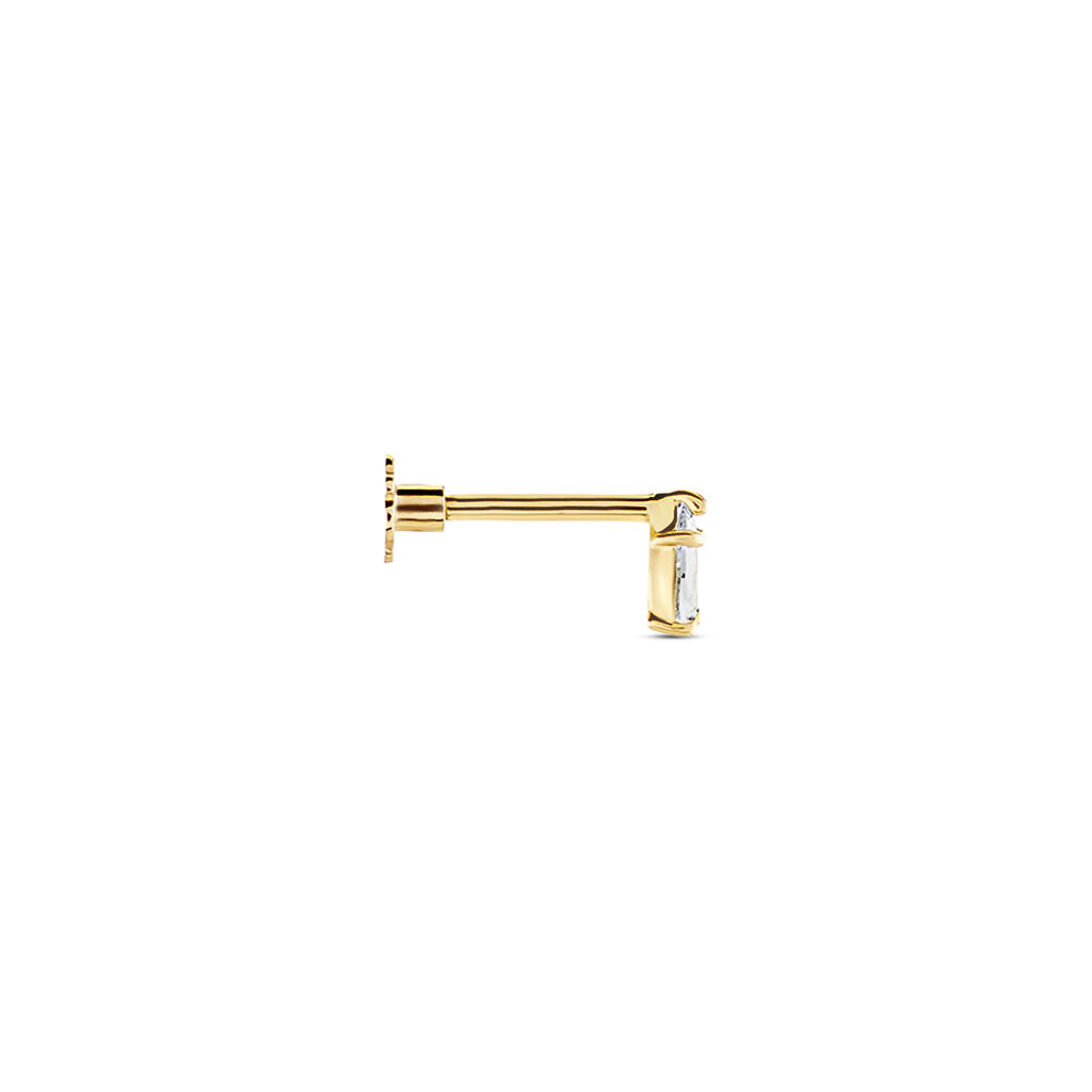 Piercing D'oreille Or Jaune Artemia Oxyde De Zirconium - Piercing H&eacute;lix Femme | Histoire d&rsquo;Or