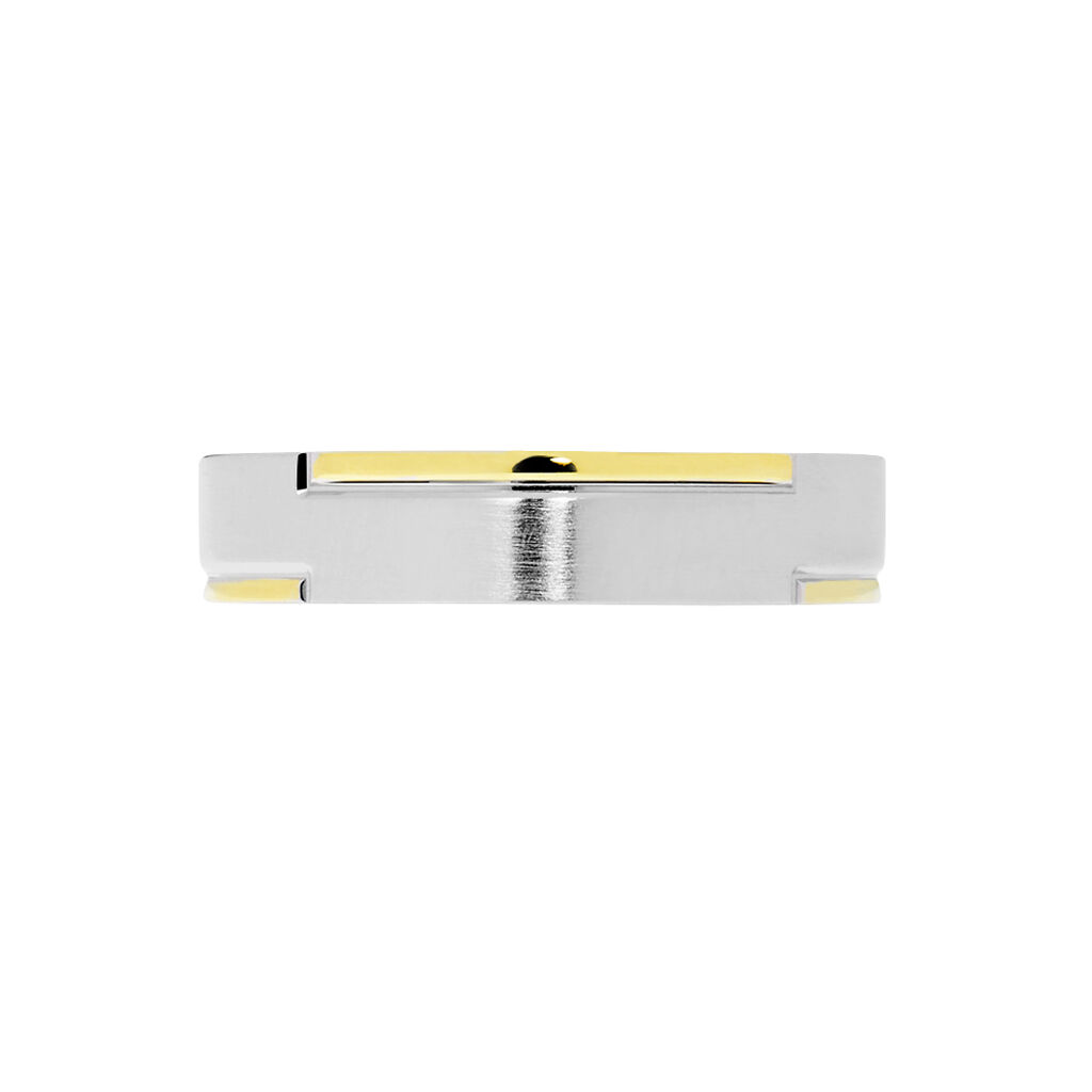 Alliance Mamassa Ruban Plat Or Bicolore - Alliances Unisex | Histoire d&rsquo;Or