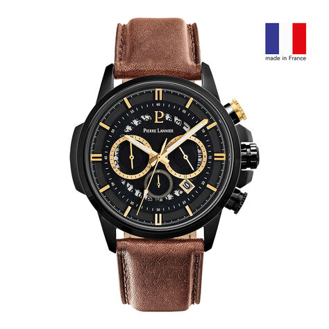 Montre Pierre Lannier Sentinelle Noir - Montres Homme | Histoire d’Or