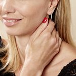 Cr&eacute;oles Sandrine Or Jaune Strass - Boucles d'oreilles cr&eacute;oles Femme | Histoire d&rsquo;Or